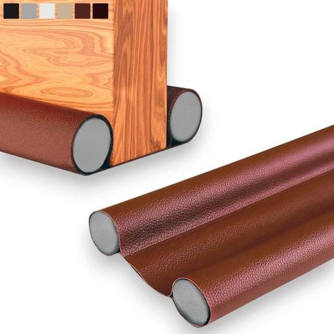 Boudin de Porte Isolant Froid – Bas de Porte Isolant, Anti Courant d'air, Isolation Phonique et Thermique, Coupe-Froid, Joint pour Entrée et Maison, Ajustable jusqu'à 93cm (1, Marron) (1/4)