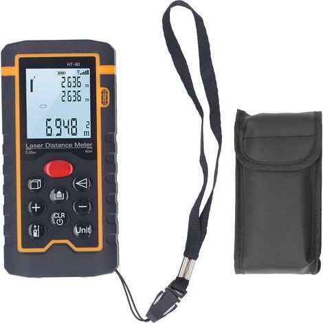 Compteur de distance de 0,05 à 60m de haute précision, Affichage LCD, Outil de mesure de distance à main (1/5)