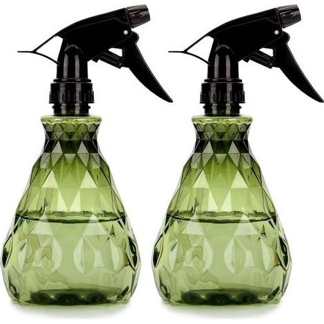 2 Pièces 500ML Vaporisateur Bouteilles Vide Rechargeable, Bouteilles Eau Plastique Vides, Flacon Pulvérisateur, Spray Bouteille pour Plantes Jardin, Nettoyage (Vert) (1/5)