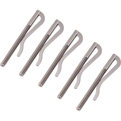 Pince à ressort résistante, outil de bricolage pour portefeuilles pliables en cuir, porte-cartes de crédit, lot de 5 (1/5)