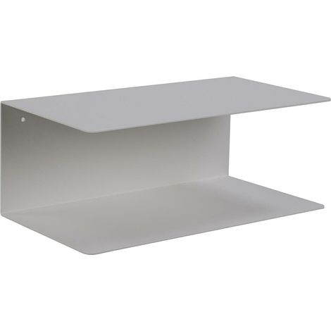 ESTANTERÍA METÁLICA Joliet S blanca minimalista DOS NIVELES (1/5)