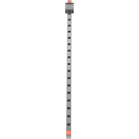 Rail de guidage linéaire miniature en acier, glissière à mouvement linéaire avec bloc chariot pour équipements miniaturisés, 400 mm (1/5)