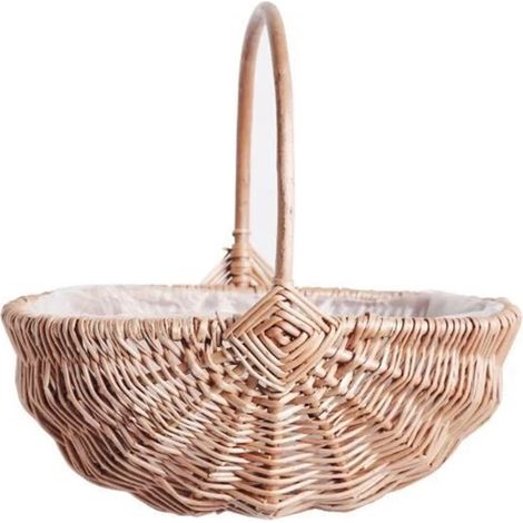 Panier à fleurs tressé à la main avec poignée, organisateur multifonctionnel pour la décoration de la maison, de la chambre, du dortoir ou des fêtes