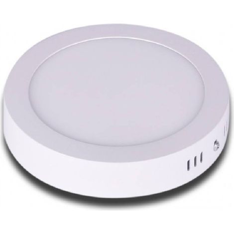 Trade Shop - Led Plafoniera 12w Tondo Pvc Luz Caldo Natural P170b - (1/3)