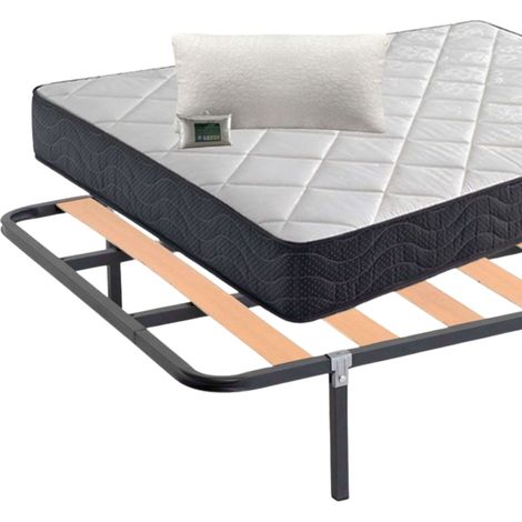 Pack Ahorro Lowcost Descanso Completo 105x190 cm (colchón + Somier+ Patas+ Almohada) (1/5)