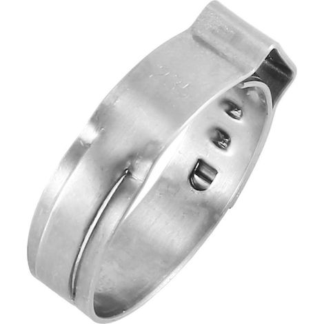 Collier de serrage à une oreille en acier inoxydable, kit de 80 colliers de serrage à sertir de 6 à 23,6 mm, avec anneaux de serrage progressifs. (1/4)