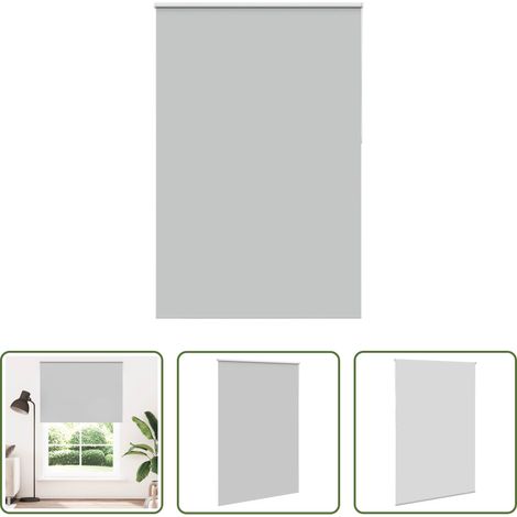 vidaXL Lichtschutz -  Verdunkelungsrollo Hellgrau 160x230cm Stoffbreite 156,6cm (1/5)