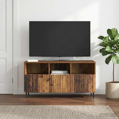 TV-Schränk Altholz 102 x 34,5 x 50 cm Holzwerkstoff (1/5)