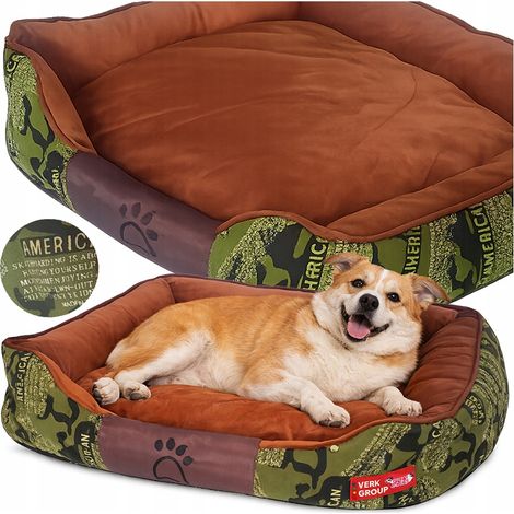 Kamouflage-Hundebett L grün (25) (1/5)