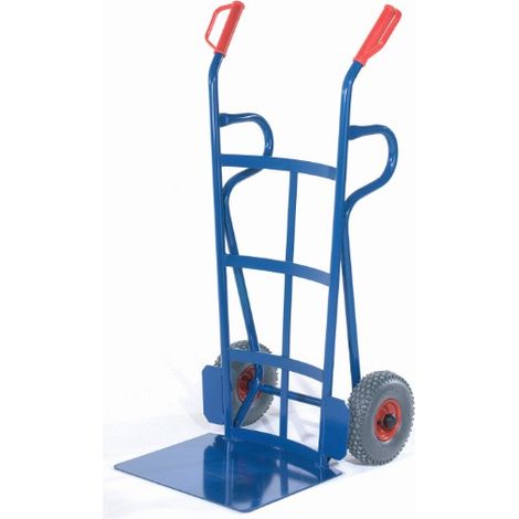 Rollcart Reifenkarre mit Rückwand aus Flacheisen Schaufelbreite 500mm Vollgummi