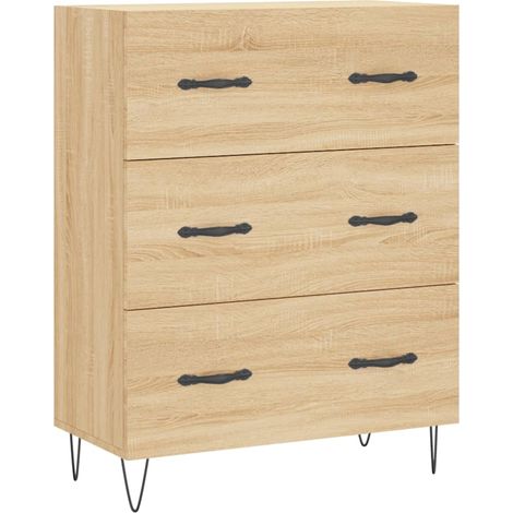 Aparador cómoda mueble de almacenaje organizador para cocina salón salón Sonoma 695 x 34 x 90 cm madera de ingeniería color marrón 020031637