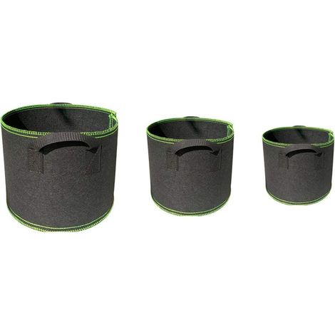 3 pièces Sac de Plantation Sacs à Plantes en Non tissé avec Poignées Pots Respirant Sac pour Jardin Maison (4L 8L 12L) (1/5)