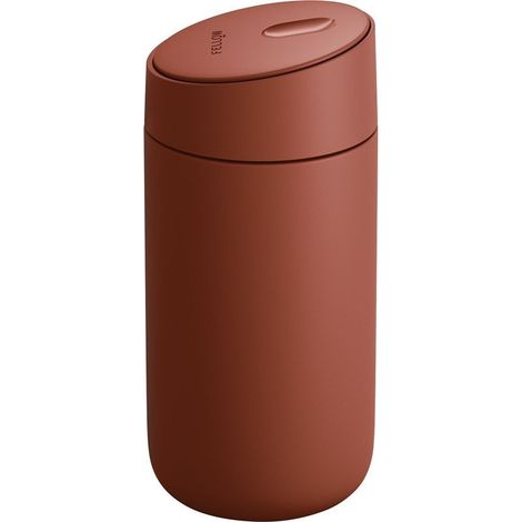 Taza deslizante Carter de 355 ml, color siena. (1/2)