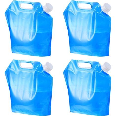 royaluxe-Bouteilles d'eau pliables, réservoirs d'eau potable portables de 5 L, conteneurs d'eau réutilisables pour le camping et les voyages