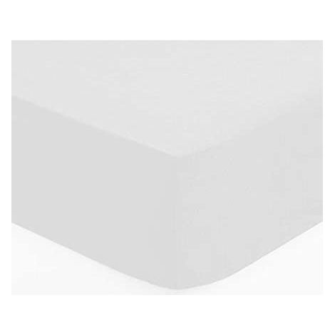 Lenzuolo teso carina in cotone bianco 90x190cm - Atmosphera créateur d'intérieur
