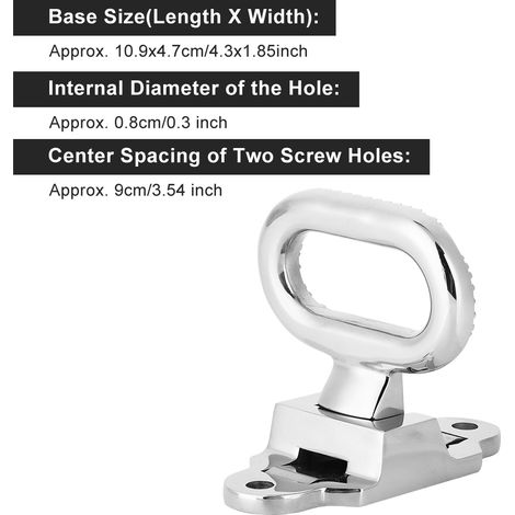 Pince de fixation pour échelle pliante en acier inoxydable, accessoires de quincaillerie marine pour mât pliant (petite échelle pliante, adaptée pour accéder aux endroits élevés sur les bateaux et les (1/5)