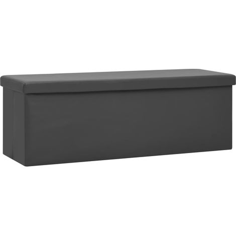 Maison Exclusive - Panca Portaoggetti Pieghevole Grigia in PVC