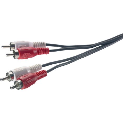 SpeaKa Professional SP-1300368 Cinch Audio Anschlusskabel [2x Cinch-Stecker - 2x Cinch-Stecker] 2.50