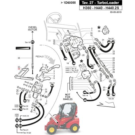 ORIGINAL GIANNI FERRARI eje de transmisión del tractor 01.40.20.0301