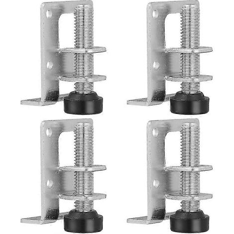 Quatre pieds de meuble réglables, niveleur de meuble à vis, 10-15 cm. (1/4)
