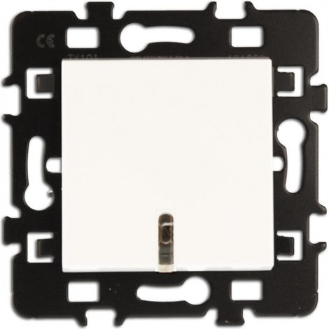 Eur Ohm – Interrupteur va et vient lumineux 10AX – Voyant LED bleu – Montage encastré ou saillie – Protection IP21 IK04 (1/2)