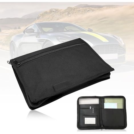 2 Pack A5 Vehicle Document Holder, 25×18.5cm, A5 Document Holder, Car Document Holder, Glove Box, Portable Manual Bag for Cards, Recording, Car Accessories (1/5)