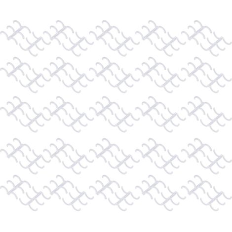 50 anneaux à peigne transparents de 16 mm x 3 pouces pour reliure multifonctionnelle de livres et de rapports (1/5)
