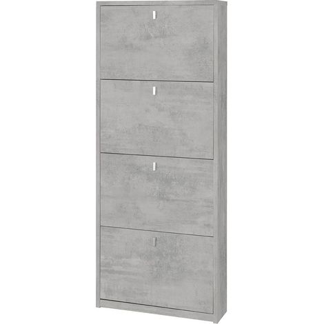 Armadio scarpiera slim con 4 ripiani a ribalta. (1/7)
