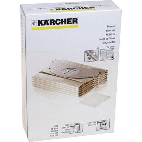 SACS ASPIRATEUR (X5) POUR PETIT ELECTROMENAGER KARCHER - 69041430 (1/2)