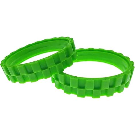 PNEUS VERTS. Roues pour IROBOT ROOMBA Série 500, 600, 700, 800 et 900 (Pack 2 Unités) ，grande adhérence et montage facile（2 pièce，vert） (1/5)