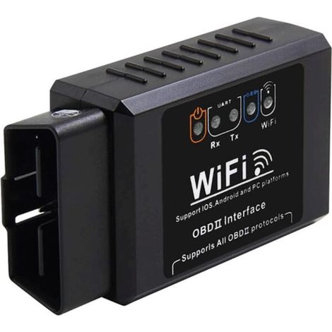 WiFi Automatique Scanner OBD2, MoreChioce Accessoires Automatiques OBDII Outils de Diagnostic Smart Code Compatible avec iOS, Android, Windows Connexion via la base de Données de Codes ELM327WIFI (1/5)