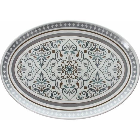 Tognana deruta, vassoio ovale, cm 48x34 in melamina