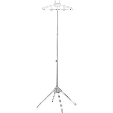 Séchoir à linge défroisseur, support télescopique pliable en alliage d'aluminium pour la maison, les voyages, l'hôtel, les magasins de vêtements, gris 160 cm (1/5)