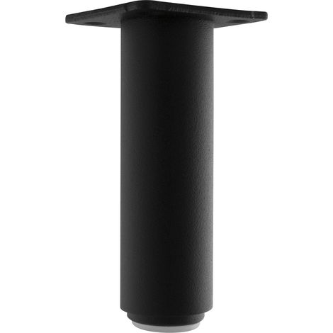 Simausrom Möbelfuß Dekorfuß Tischfuß ø 30 mm Länge 120 mm Aluminium schwarz