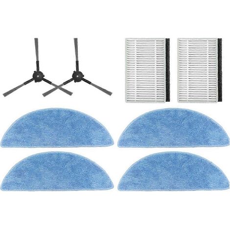 8-teiliges Ersatzteilset für Ecovacs YEEDI Y1 PRO / Y1 PRO Plus Saugroboter: Filter, Seitenbürste