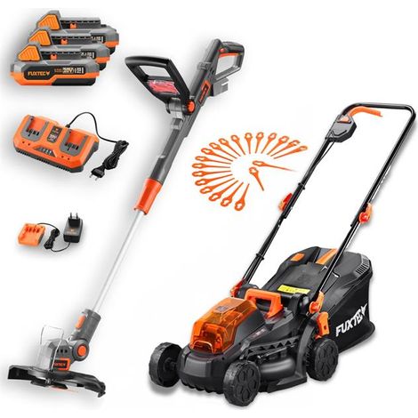 Lot d'outils de jardin sans fil - FUXTEC FX-E1RM20-Set 40V (2x20V) & FX-E1RT20 20V