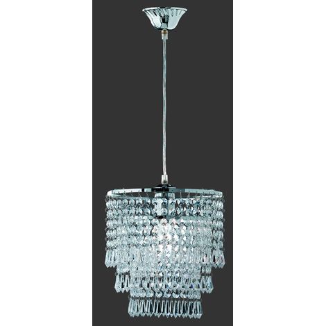 Aufhängung Orient 1xE27 Chrom Ø25 cm Trio Lighting Dekorative Pendelleuchte (1/2)