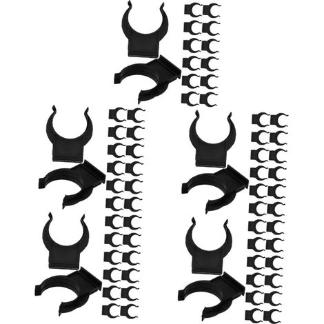100 clips de fixation pour pieds meubles cuisine, en plastique (1/5)