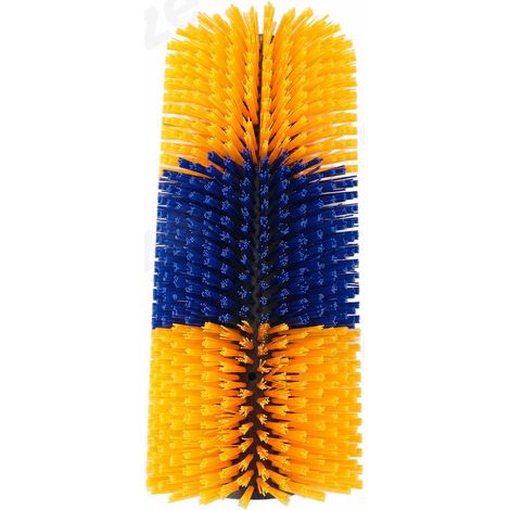 Brosse de grattage pour bétail Toivize 435mm jaune robuste anti-démangeaisons massage cheval vache mouton installation facile (1/5)