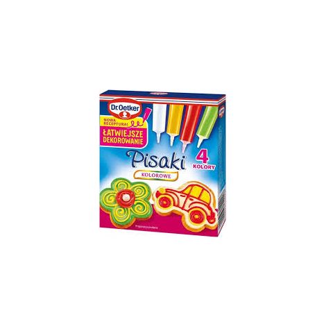 Marqueurs de sucre DR. Oetker 4 x 19 g 76 g colorés