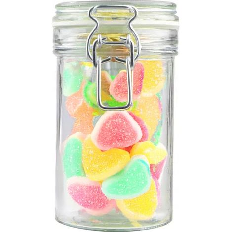 Bocal hermétique en verre de 500 ml avec couvercle en verre pour aliments (1/5)