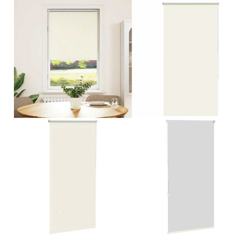 vidaXL Store enrouleur occultant blanc cassé 70x130cm largeur du tissu (1/5)