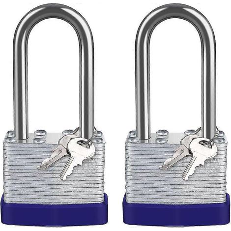Cadenas d'extérieur en acier laminé de 40 mm, cadenas étanche à très haute sécurité (1/4)