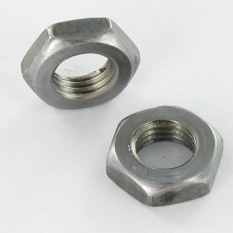 Ecrou hexagonal bas hm/contre Ecrou M12 Acier brut - 100 pièces