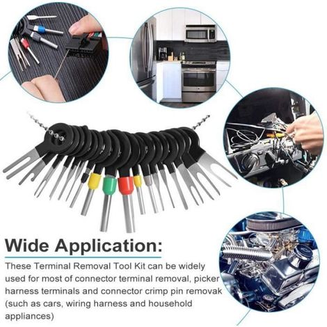67pcs terminal outil de suppression de terminal pour le câblage électrique de voiture connecteur de sertissage broche (1/4)