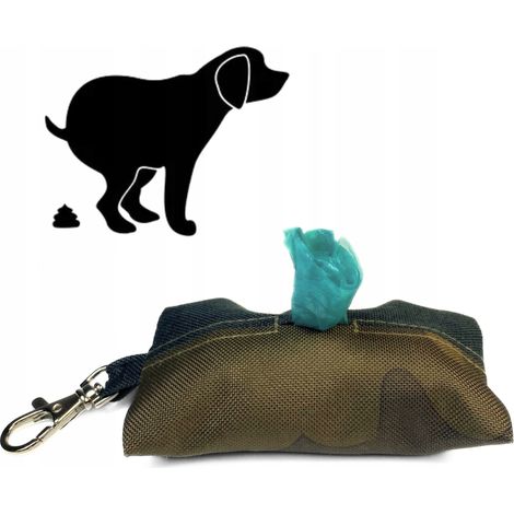 Bolsa para correa, soporte para bolsas de excrementos de perro, dispensador de bolsas (1/5)