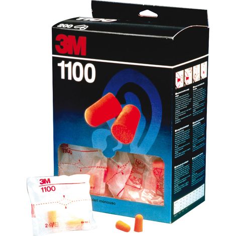 3M TAPPI AURICOLARI MONOUSO 1100 CF.200 COPPIE
