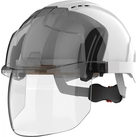 FP – Casque de travail EVO VISTAshield – Norme EPI – Protection anti-chocs – Écran crémaillère ventilé – Isolation électrique jusqu'à 1000V (1/2)