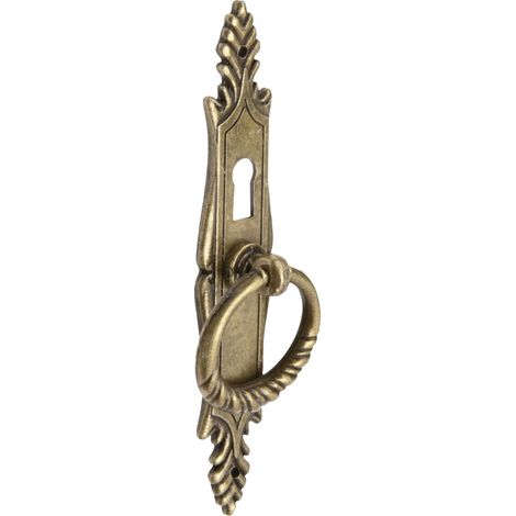 Poignée anneau plaque avec embouts, 25 x 125 mm