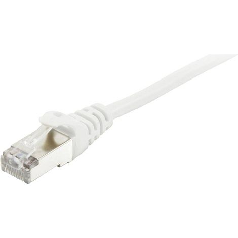 Equip 605514 RJ45 Câble réseau, câble patch CAT 6 S/FTP 5.00 m blanc contacts dorés 1 pc(s) (1/4)